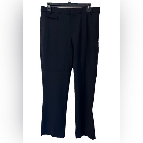 Scanlan Theodore Wool Blend Crop Pants Women’s Size 6 Black Mid Rise Straight - Picture 1 of 13